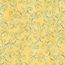 Water Lily Magic Swirl on Yellow