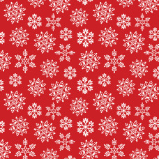 Nordic Cabin Snowflake Red