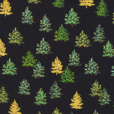 Holiday Charm Trees on Black