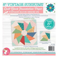 8" Vintage Sunbursts Foundation Papers
