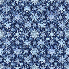 Winterhaven Snowflakes on Blue