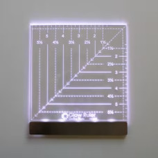 Glow Ruler 6in Square Right Hand