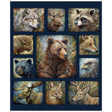 Enchanted Forest Panel Navy