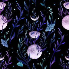 Jardin De Lune Glow  Butteflires w/Thistle Flowers