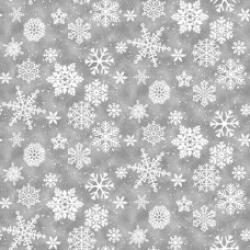 Snow Crew Snowflakes on Gray