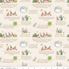 The Tales of Peter Rabbit Text Cream