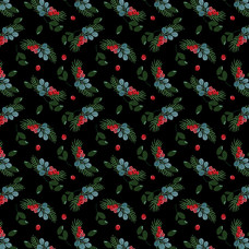 ANESH 2024 Shop Hop Holly Berries Black