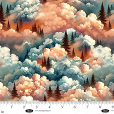 Wilderness Song Trees with Clouds