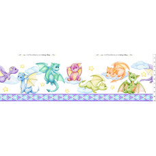 Dragon Friends Border Print