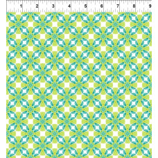 Dragon Friends Geometric Green Yellow