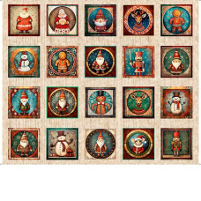 Santa's Workshop character Panel