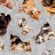 QT Cuties Puppy Toss Gray