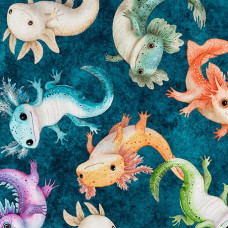 QT Cuties A Lotta Axolotl Teal