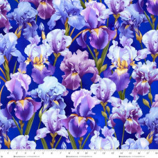 Blissful Blooms Deep Purple Irises