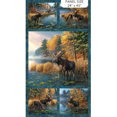 Autumn Woodland Moose Panel