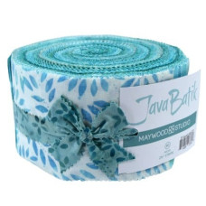 Java Batik Soft Teal 2.5" strips