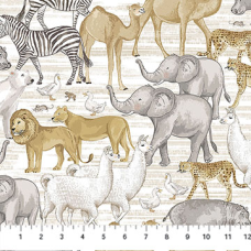 Two by Two Large Animals Cream Two by Two Large Animals Cream