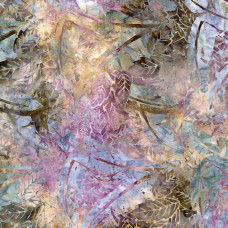 Plumberry Large Tropical Leaves Batiks