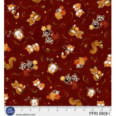 Fall Friends Animals on Brown