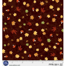 Fall Friends Spaced Leaves Brown