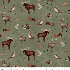 Whispering Pines Animal Toss Green