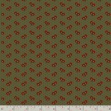 Prairie Dry Goods Flowers and Stars Green
