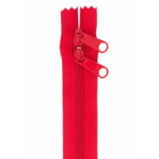 Handbag Zipper, 30in Hot Red