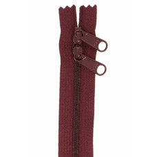 Handbag Zipper, 30in Cranberry