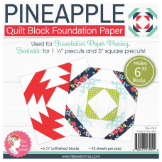 Pineapple Paper Piecing Pad  6"